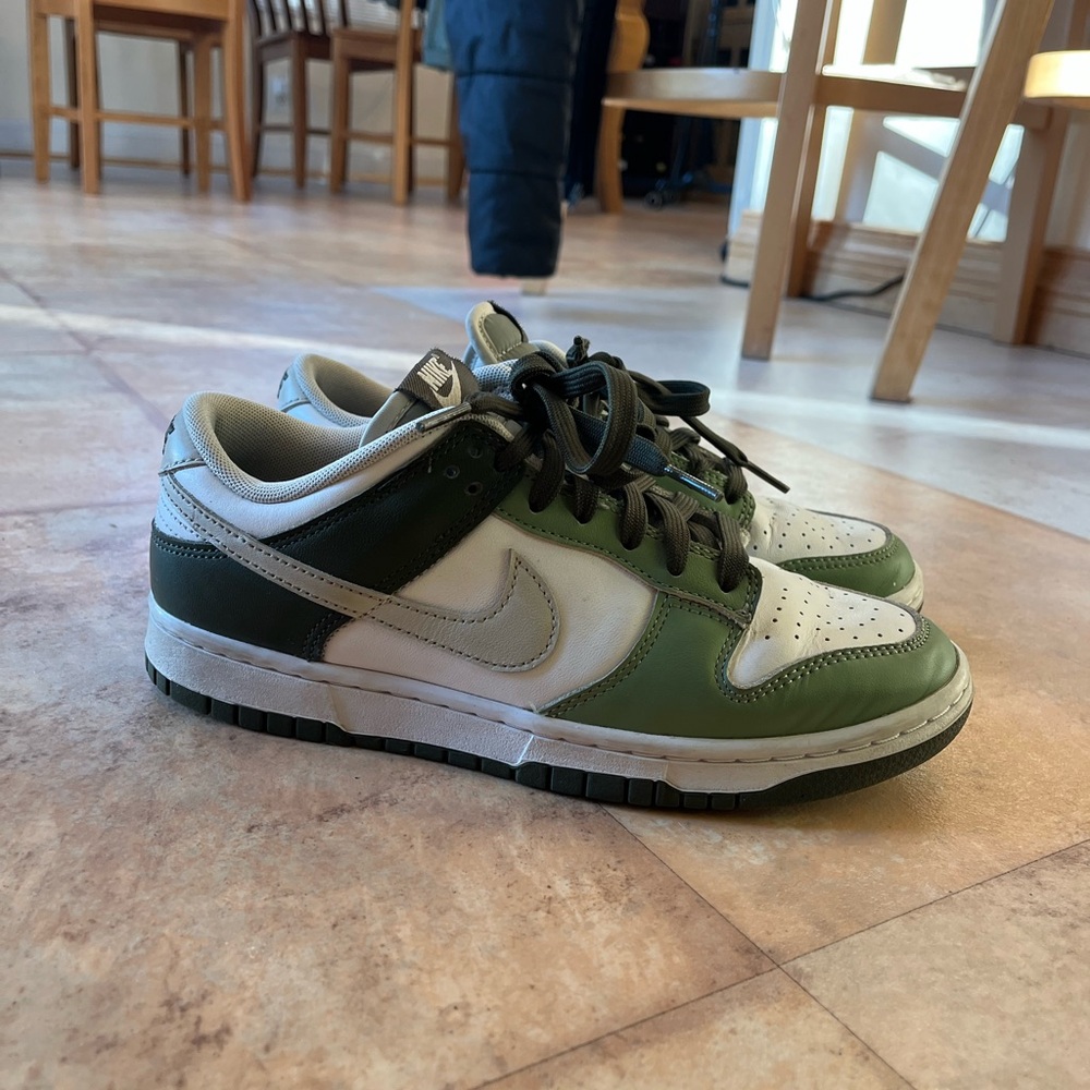Nike Men's Olive and White Sneakers